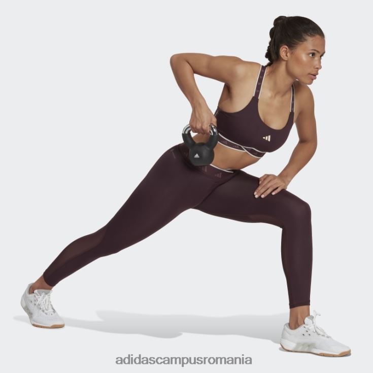 adidas campus romania Leggings elastic 7/8 techfit în formă de V maro femei maro J266N210495