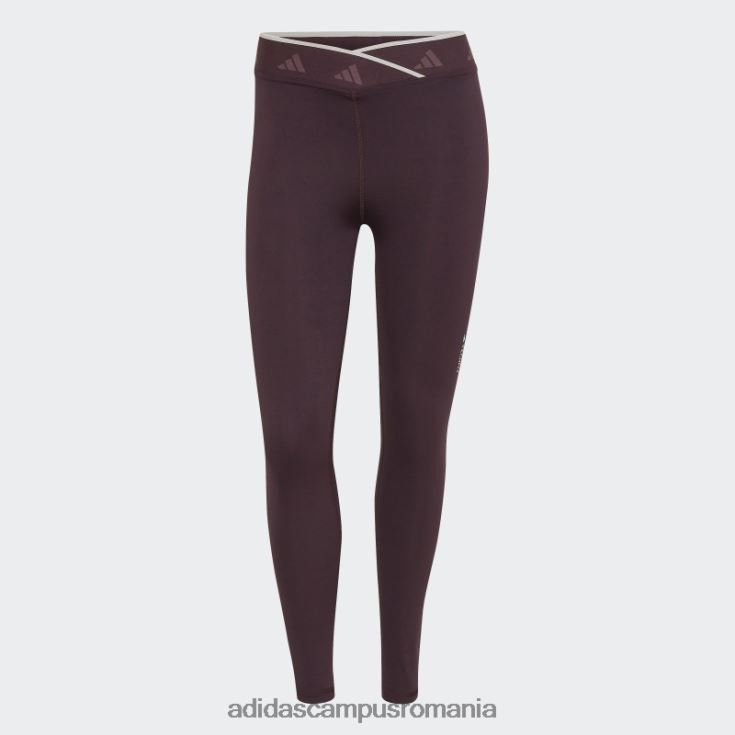 adidas campus romania Leggings elastic 7/8 techfit în formă de V maro femei maro J266N210495