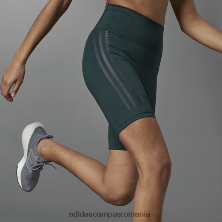 adidas campus romania Leggings pentru biciclete optime trainicons cu 3 dungi verzi adidas femei verde J266N23132
