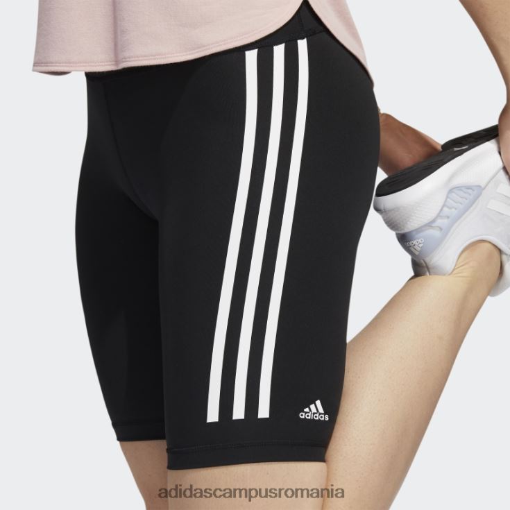 adidas campus romania Leggings scurti pentru biciclete optime trainicons 3 dungi negre femei negru J266N216880