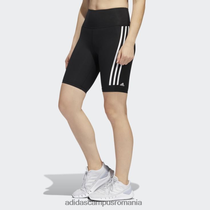 adidas campus romania Leggings scurti pentru biciclete optime trainicons cu 3 dungi negre femei negru J266N22611