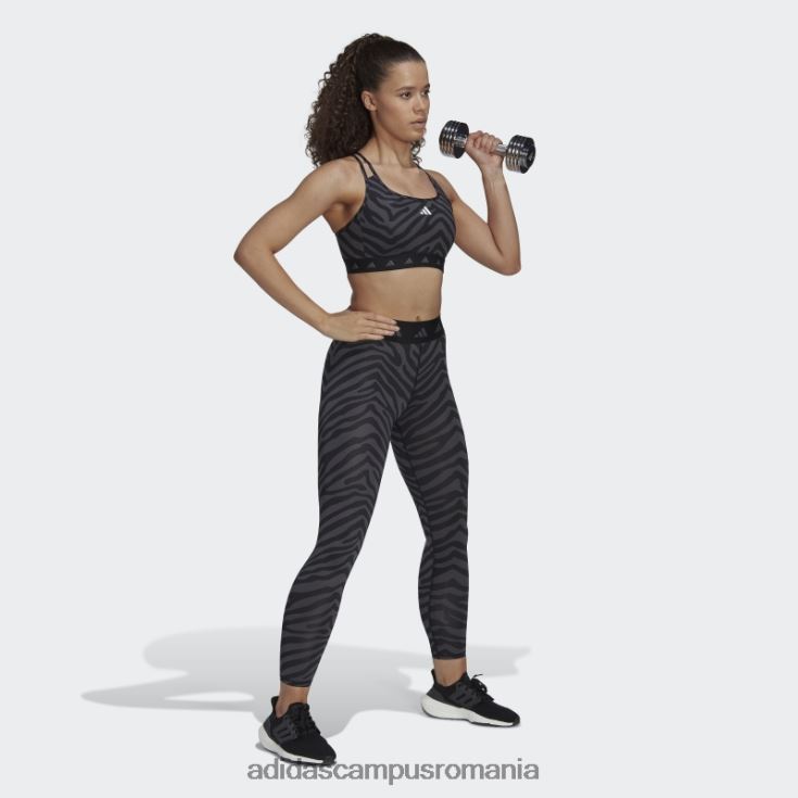 adidas campus romania Leggings zebră 7/8 hyperglam techfit cu talie înaltă adidas multicolor femei multicolor/negru J266N23042