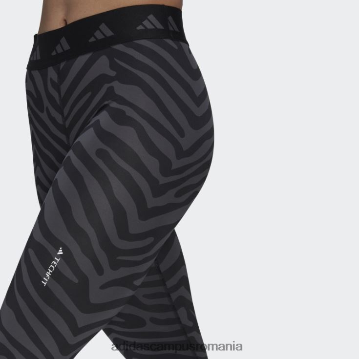 adidas campus romania Leggings zebră 7/8 hyperglam techfit cu talie înaltă adidas multicolor femei multicolor/negru J266N23042