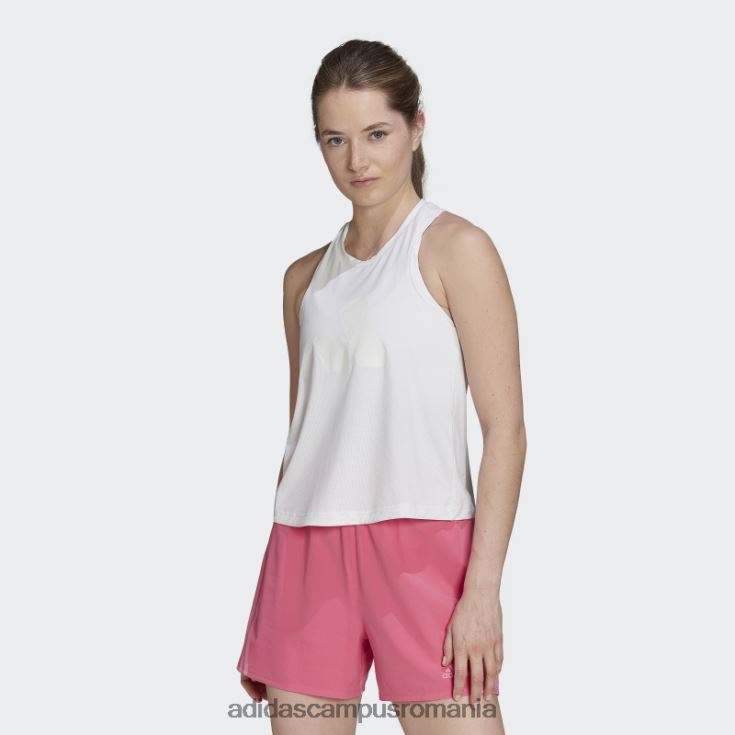 adidas campus romania Tren icons 3 bar logo tank top alb femei alb J266N29397
