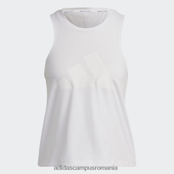 adidas campus romania Tren icons 3 bar logo tank top alb femei alb J266N29397