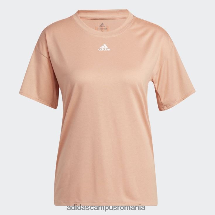 adidas campus romania Tricou aeroready cu 3 dungi pentru antrenament pentru blush ambiental femei fard ambiental J266N23208