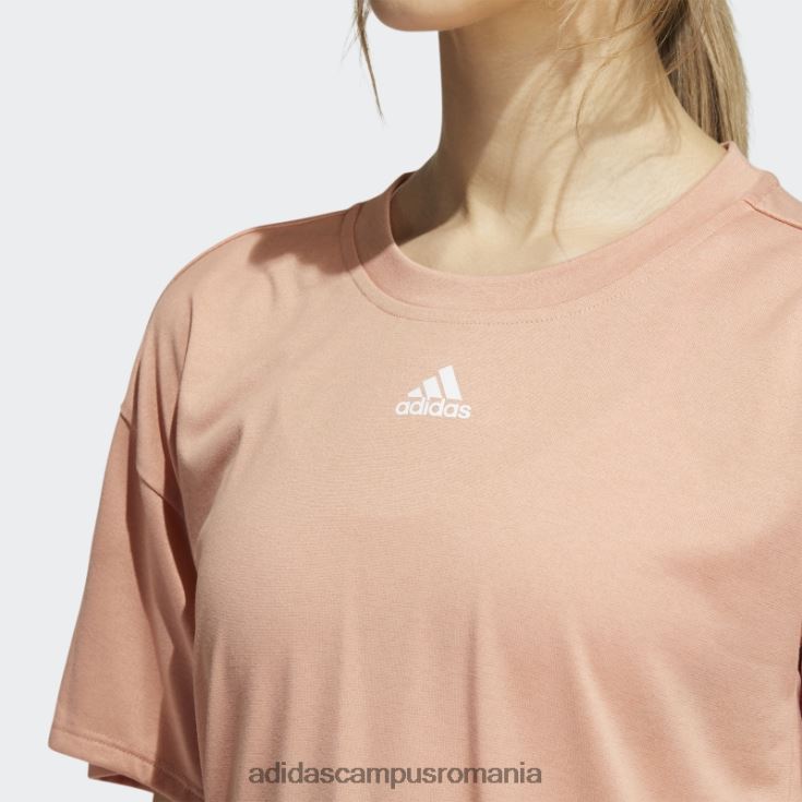 adidas campus romania Tricou aeroready cu 3 dungi pentru antrenament pentru blush ambiental femei fard ambiental J266N23208