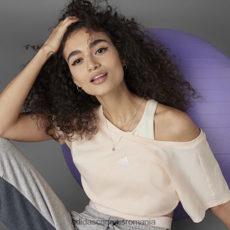 adidas campus romania Tricou de bumbac decupat hyperglam portocaliu femei portocaliu/alb J266N29499