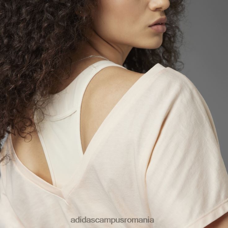 adidas campus romania Tricou de bumbac decupat hyperglam portocaliu femei portocaliu/alb J266N29499