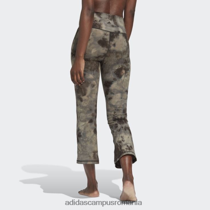 adidas campus romania Yoga studio pământ evazat 7/8 jambiere aluminiu adidas femei aluminiu/carbon J266N210674