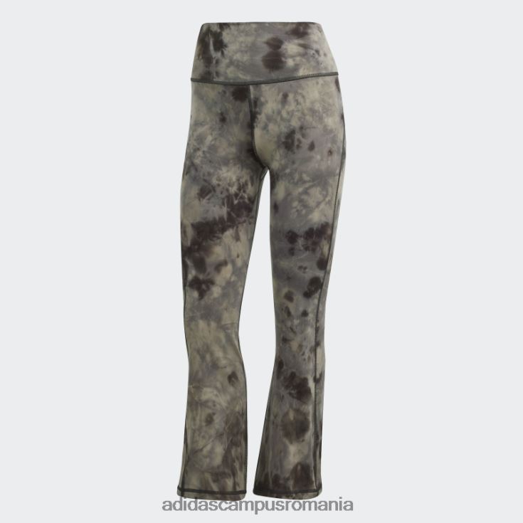 adidas campus romania Yoga studio pământ evazat 7/8 jambiere aluminiu adidas femei aluminiu/carbon J266N210674