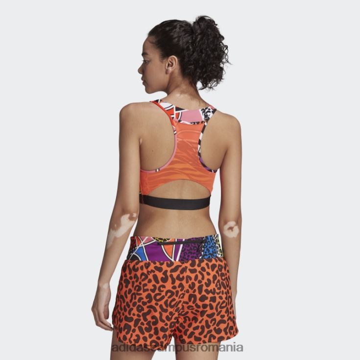 adidas campus romania adevărat portocaliu bogat mnisi sutien mediu suport femei adevărat portocaliu/violet J266N22932