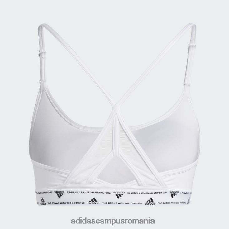 adidas campus romania aeroreact antrenament light-support sutien cu 3 dungi alb fashion femei alb negru J266N28914