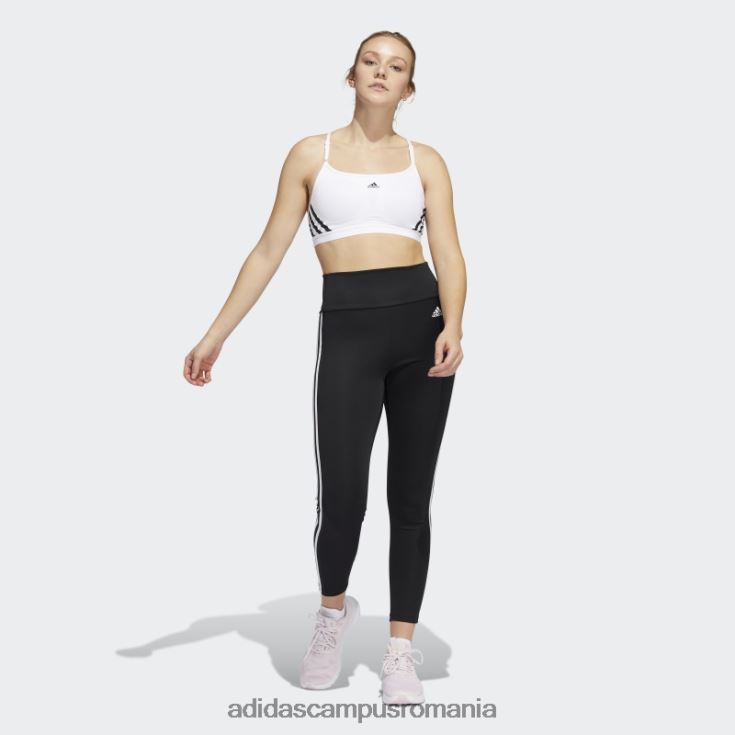 adidas campus romania aeroreact antrenament light-support sutien cu 3 dungi alb fashion femei alb negru J266N28914