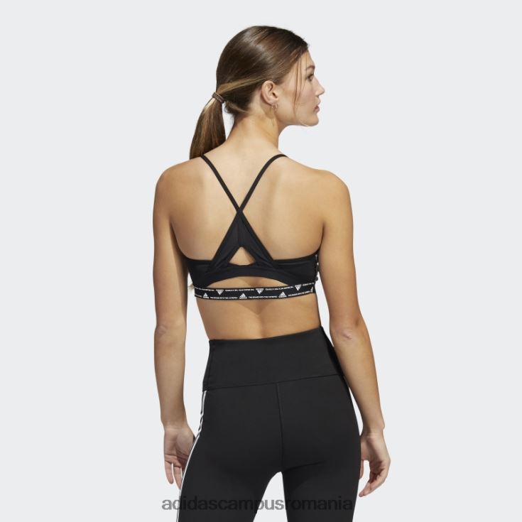 adidas campus romania aeroreact antrenament light-support sutien cu 3 dungi negru fierbinte femei alb negru J266N28922