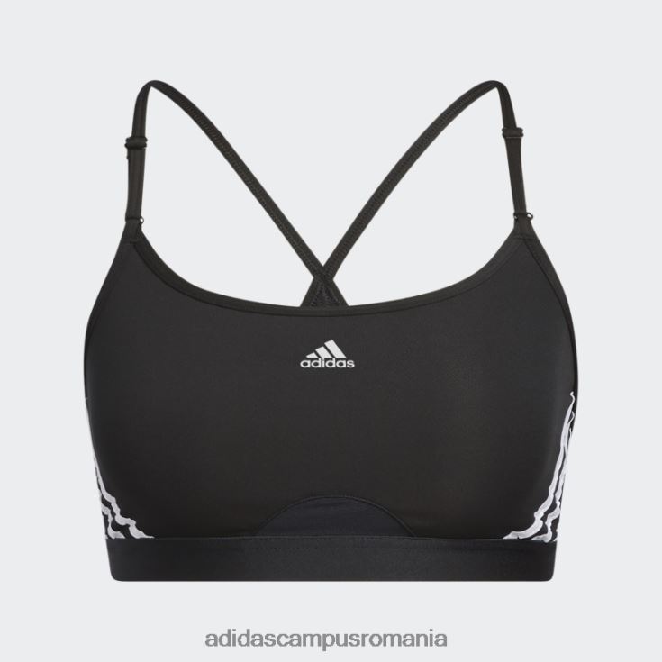 adidas campus romania aeroreact antrenament light-support sutien cu 3 dungi negru fierbinte femei alb negru J266N28922
