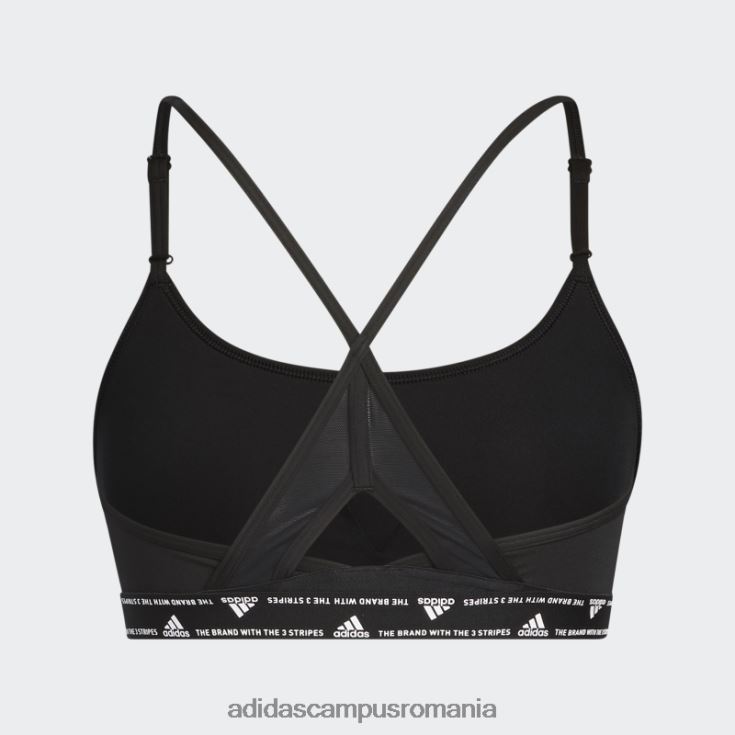 adidas campus romania aeroreact antrenament light-support sutien cu 3 dungi negru fierbinte femei alb negru J266N28922