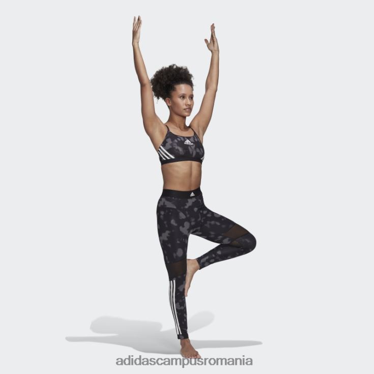 adidas campus romania aeroreact sutien cu susținere la lumină hyperglam imprimat gri fashion femei gri/negru/alb J266N210699