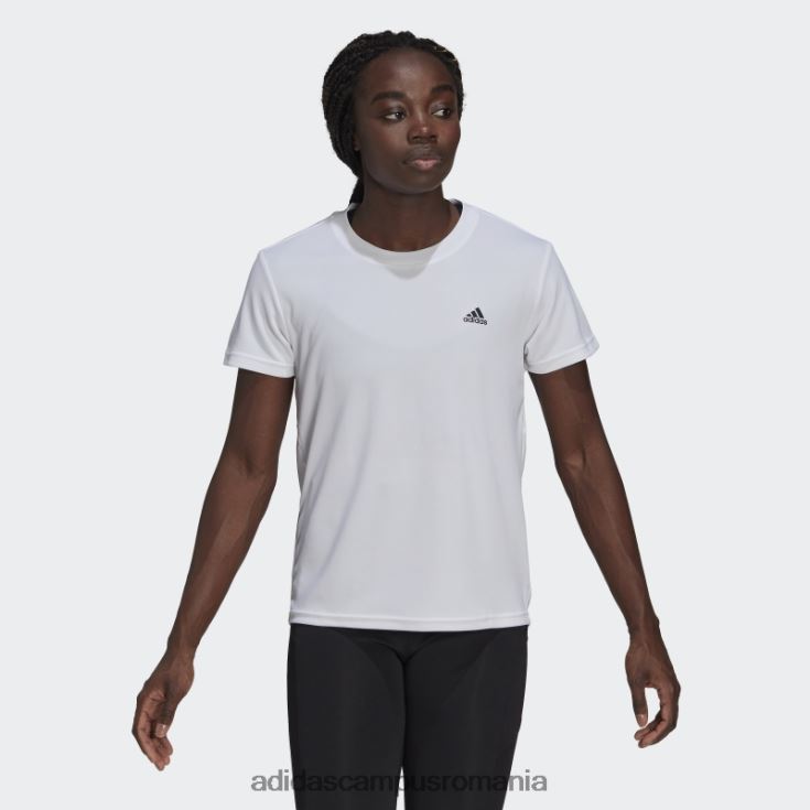 adidas campus romania aeroready conceput pentru a muta sport tricou alb femei alb negru J266N210292