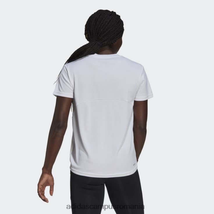 adidas campus romania aeroready conceput pentru a muta sport tricou alb femei alb negru J266N210292