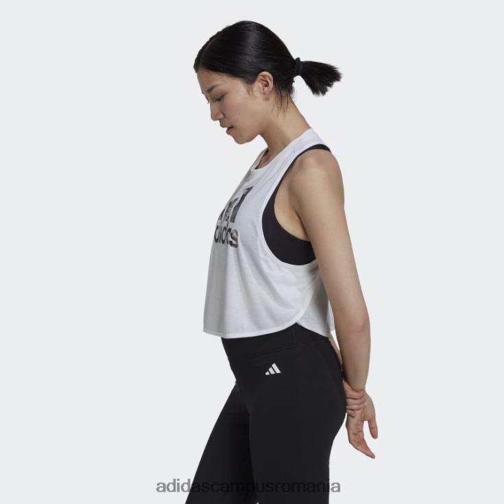 adidas campus romania aeroready făcut pentru antrenament maiou cu flori alb femei alb J266N23235
