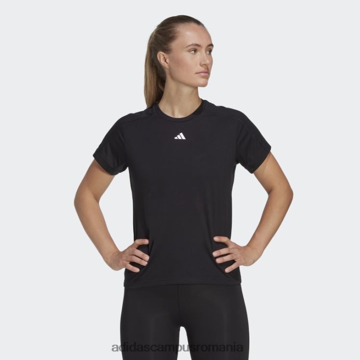 adidas campus romania aeroready train essentials branding minimal tricou negru adidas femei negru J266N22430