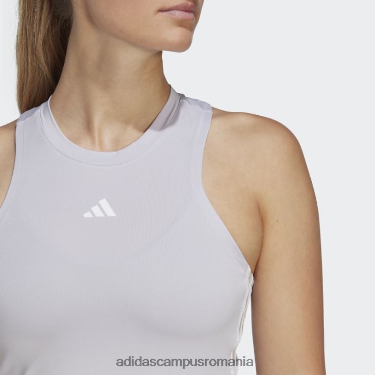 adidas campus romania aeroready train essentials maiou obișnuit cu 3 dungi argintiu femei zori argintii/alb J266N29697