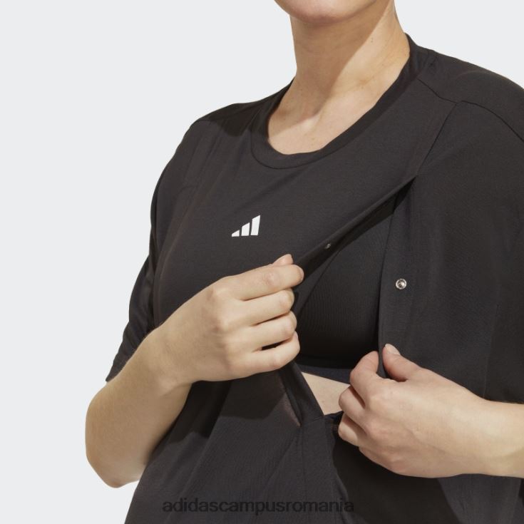 adidas campus romania aeroready train essentials tricou pentru alaptare (maternitate) negru adidas femei alb negru J266N217502