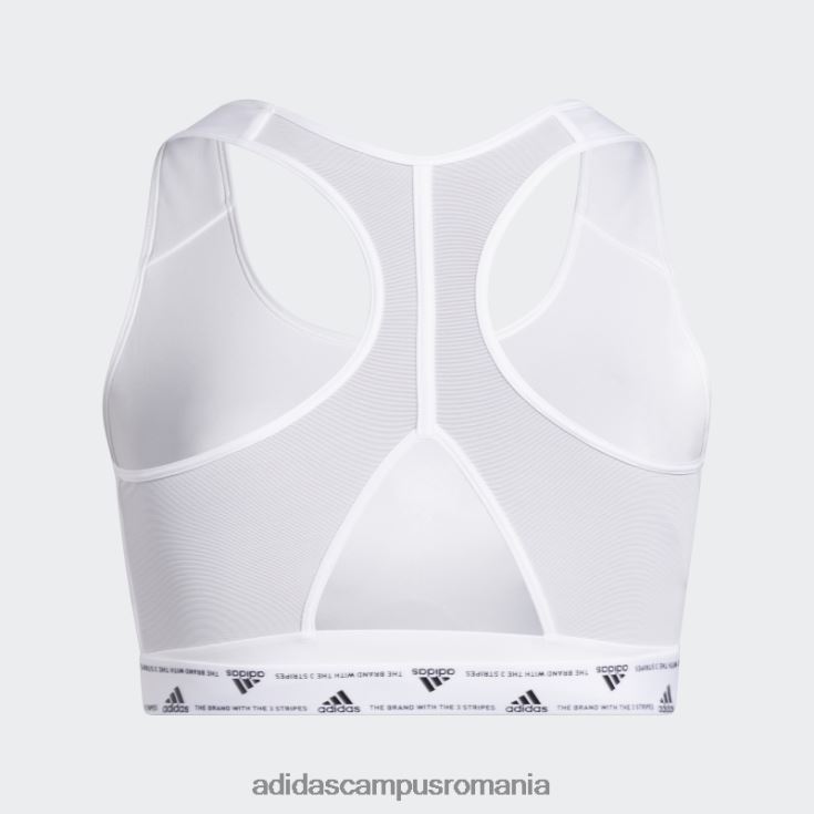 adidas campus romania alb powerreact training sutien mediu 3 dungi (plus marime) fierbinte femei alb negru J266N22447