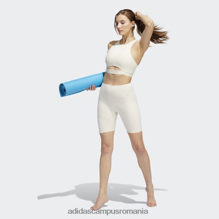 adidas campus romania alb yoga 4 elemente studio buzunar colanti scurti fierbinti femei alb J266N210489