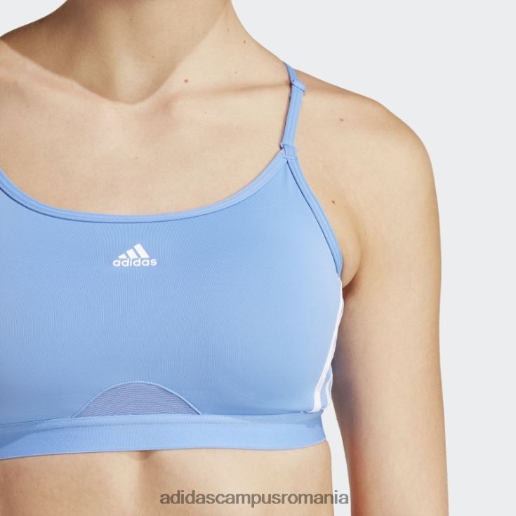 adidas campus romania albastru aeroreact antrenament light-support sutien cu 3 dungi fierbinte femei albastru alb J266N217154
