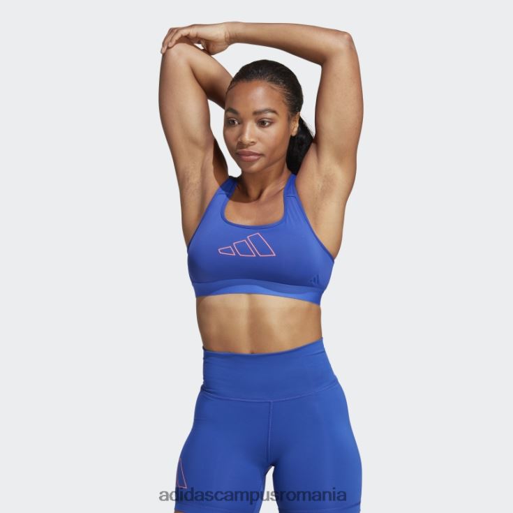 adidas campus romania albastru powerreact hyperbright sutien mediu sutien fashion femei albastru J266N22223