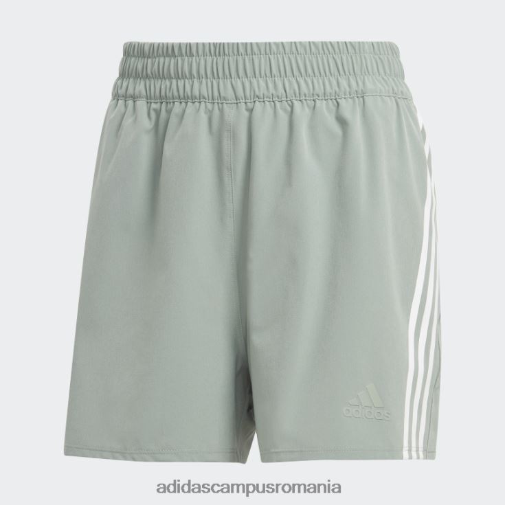 adidas campus romania argintiu verde trainicons pantaloni scurți țesuți cu 3 dungi adidas femei verde argintiu/alb J266N216755