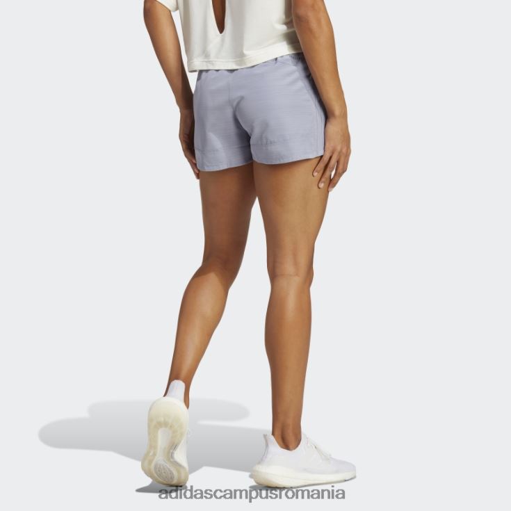 adidas campus romania argintiu violet pacer pantaloni scurți țesăți cu 3 dungi țesute femei violet argintiu J266N29760