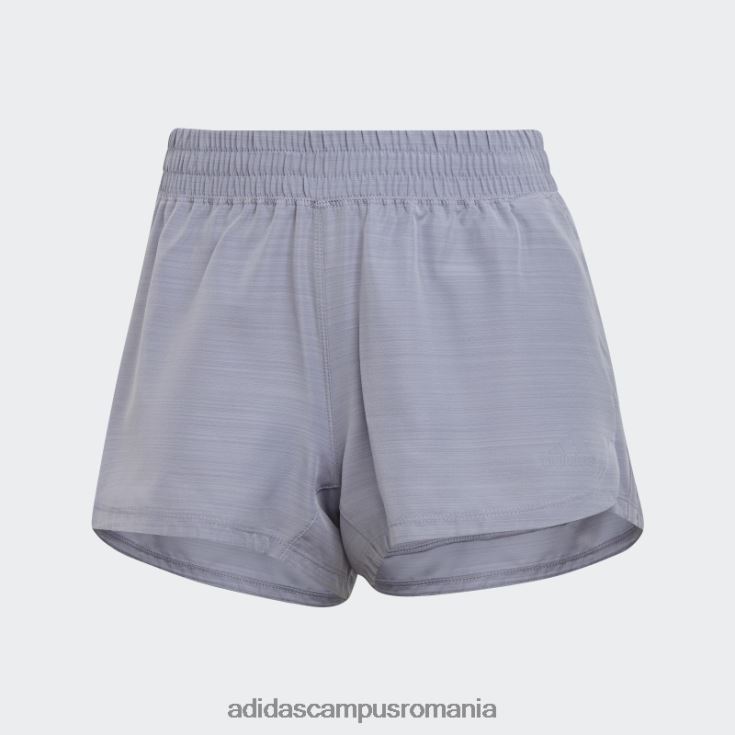 adidas campus romania argintiu violet pacer pantaloni scurți țesăți cu 3 dungi țesute femei violet argintiu J266N29760