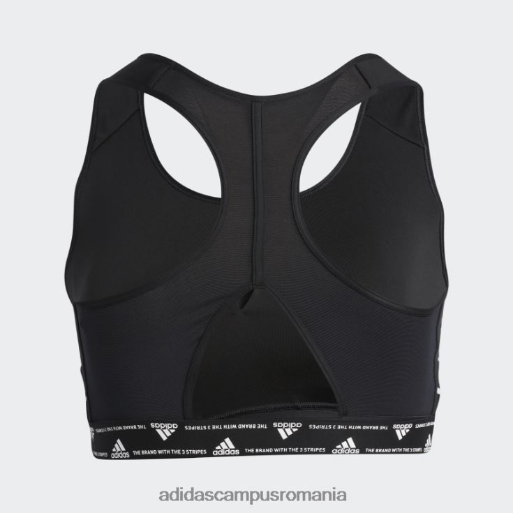 adidas campus romania black powerreact training sutien mediu 3 dungi (plus marime) fierbinte femei alb negru J266N29865