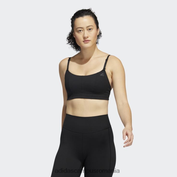 adidas campus romania black yoga studio light-support sutien fashion femei negru J266N22224