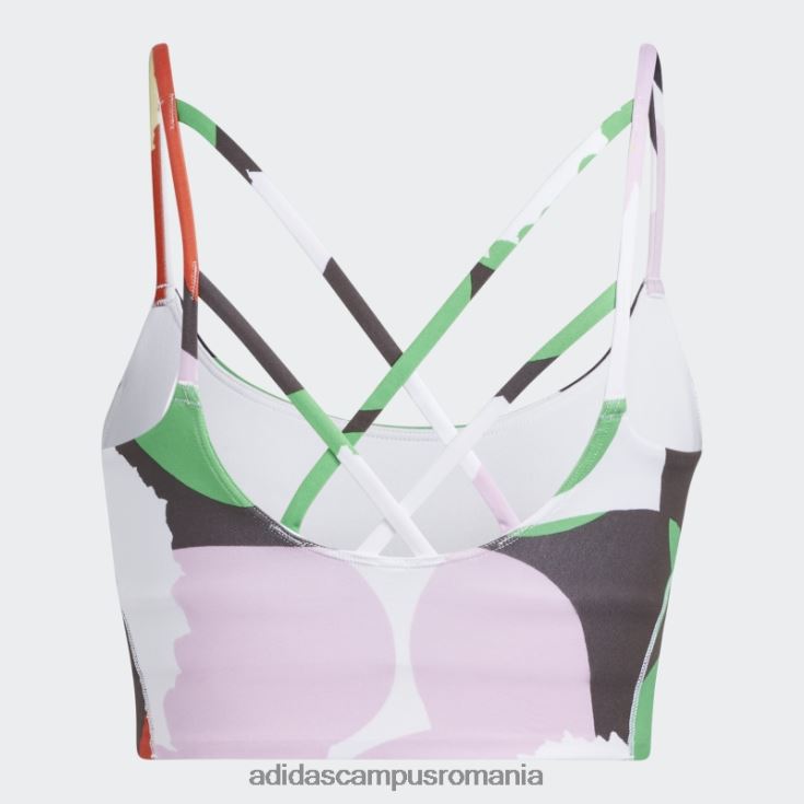 adidas campus romania blaze orange x marimekko sutien light-support hot femei portocaliu aprins/urmă maro J266N22702
