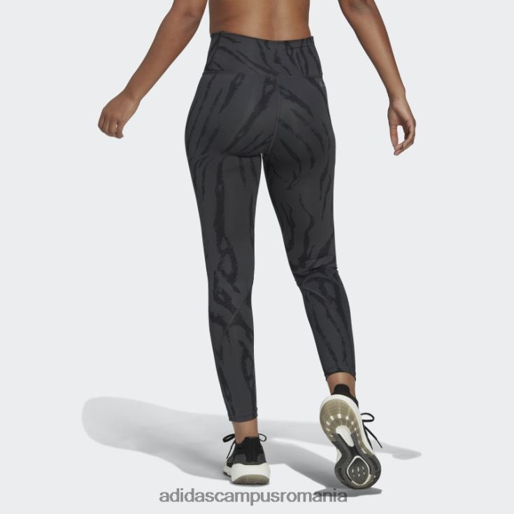 adidas campus romania carbon optime antrenament iconi imprimeu 7/8 jambiere adidas femei carbon/negru J266N210605