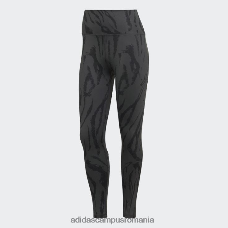 adidas campus romania carbon optime antrenament iconi imprimeu 7/8 jambiere adidas femei carbon/negru J266N210605