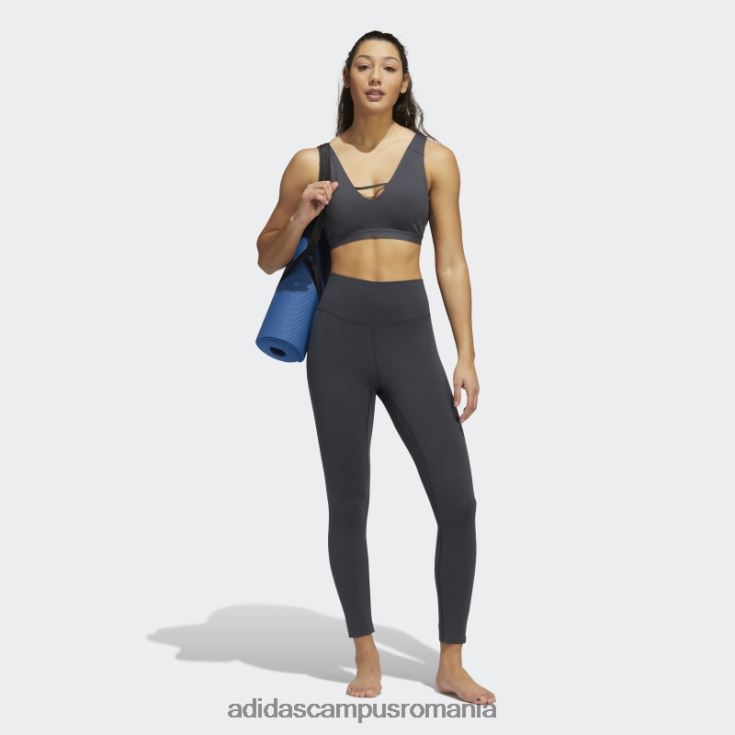 adidas campus romania carbon yoga luxe studio 7/8 jambiere fashion femei carbon J266N29295