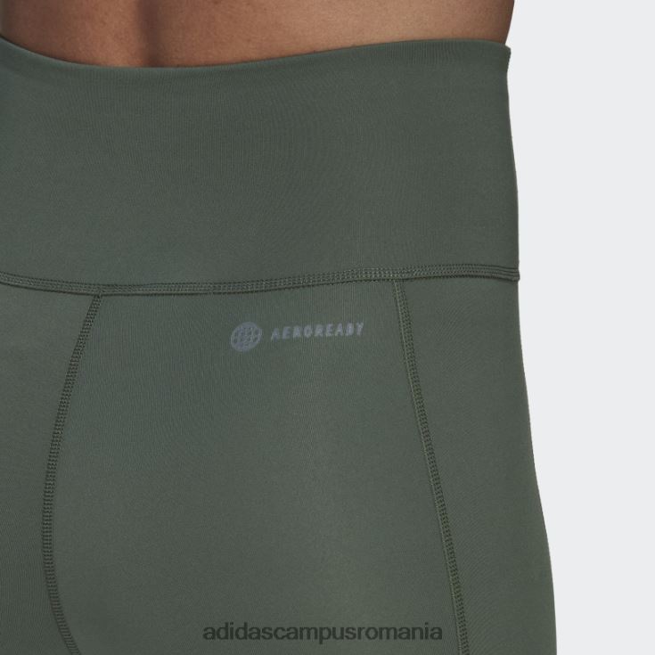 adidas campus romania circuit cu talie înaltă 7/8 mesh jambiere hot green oxide femei oxid verde J266N210603