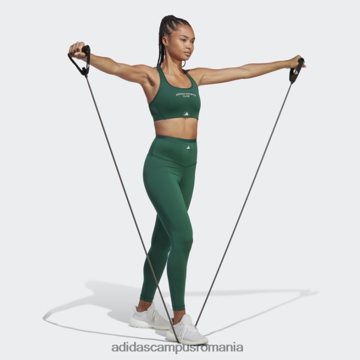 adidas campus romania club sportiv cu talie înaltă 7/8 jambiere verde adidas femei verde J266N210128