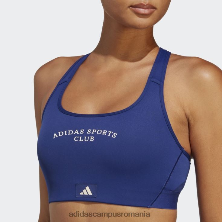 adidas campus romania club sportiv sutien mediu susținere albastru victorie femei albastru victorie J266N217072