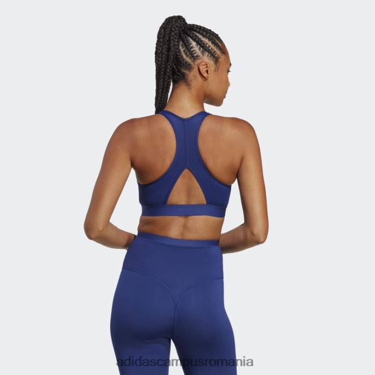 adidas campus romania club sportiv sutien mediu susținere albastru victorie femei albastru victorie J266N22251