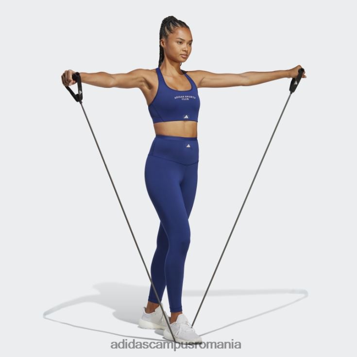 adidas campus romania club sportiv sutien mediu susținere albastru victorie femei albastru victorie J266N22251