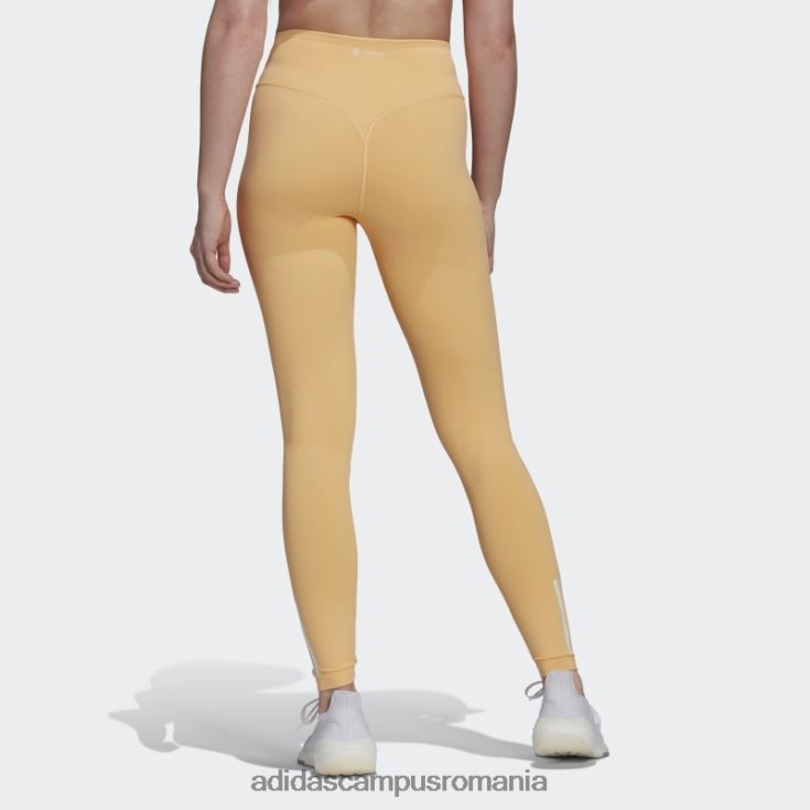 adidas campus romania colanți cu talie înaltă de antrenament hyperglam aeroready chihlimbar femei chihlimbar J266N23157