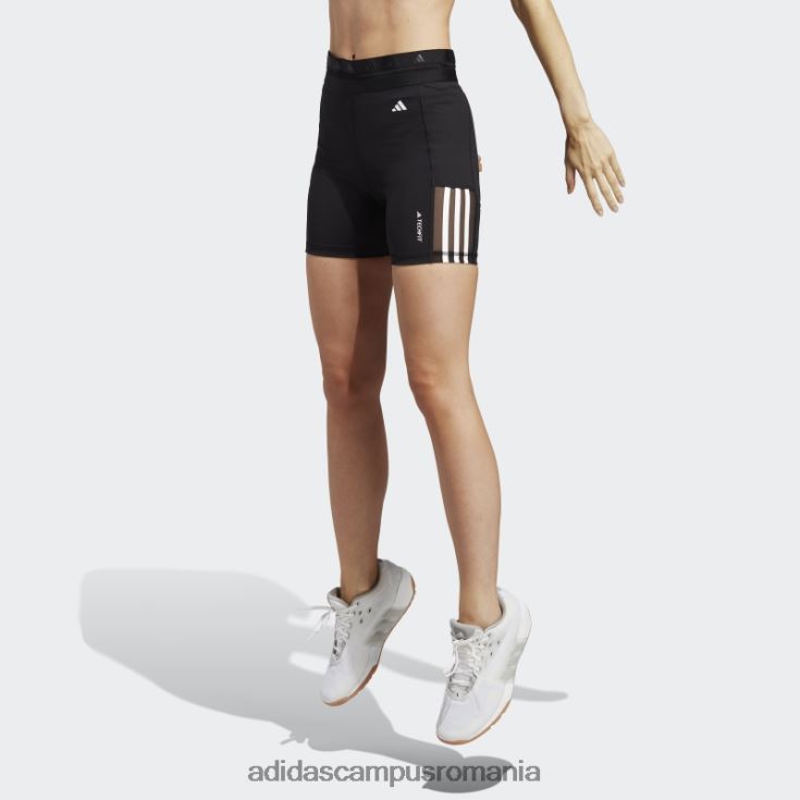adidas campus romania colanți negri techfit hyperglam de 5 inci femei negru J266N216547