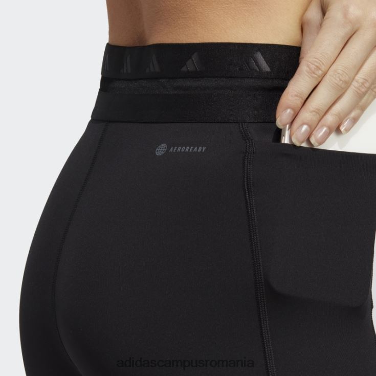 adidas campus romania colanți negri techfit hyperglam de 5 inci femei negru J266N216547