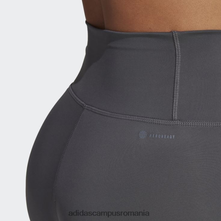 adidas campus romania colanți scurți adidas, gri optime hyperbright training cu talie înaltă femei gri J266N29621